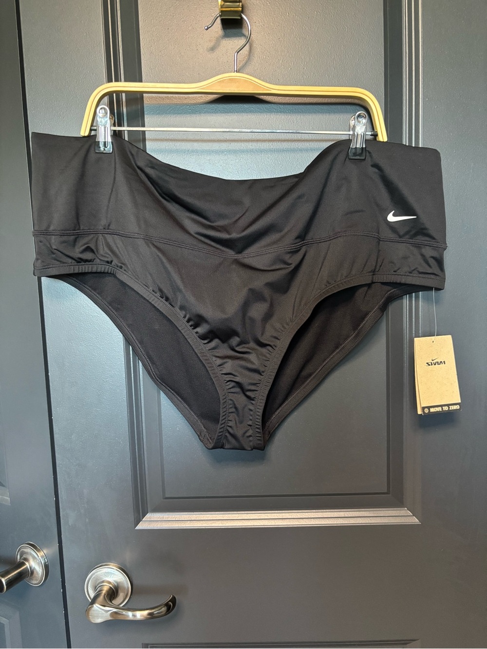 Nike Women’s Black High-Waist Bikini Bottoms
